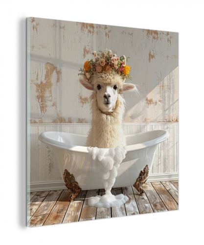 plexiglas 5mm - Vintage - Alpaca - Badkuip - Bloemen - Dieren