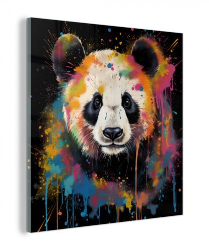 plexiglas 5mm - Panda - Graffiti - Dieren - Zwart - Kleuren