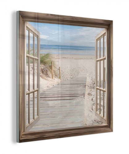 plexiglas 5mm - Doorkijk - Strand - Duinen - Pad - Landschap