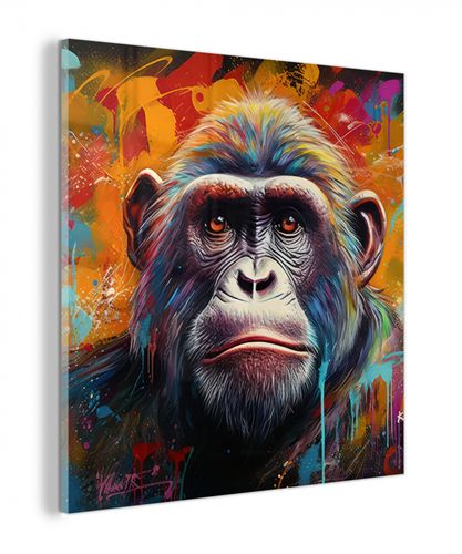 plexiglas 5mm - Aap - Gorilla - Graffiti - Dieren - Kleuren