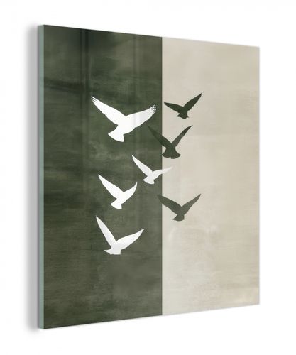 plexiglas 5mm - Japandi - Vogel - Groen