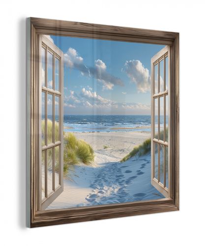 plexiglas 5mm - Doorkijk - Strand - Raam - Duinen - Zee