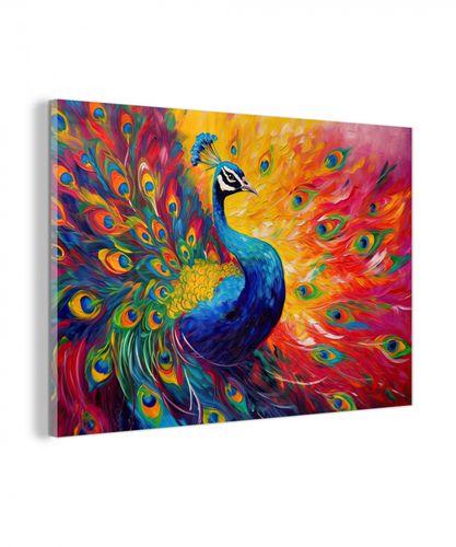 plexiglas 5mm - Pauw - Kunst - Schilderij - Pauwenveren