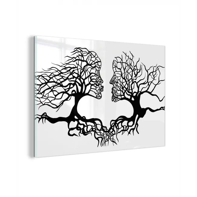 Bomen - Gezicht - Kunst - Abstract plexiglas 5mm middel -z3d