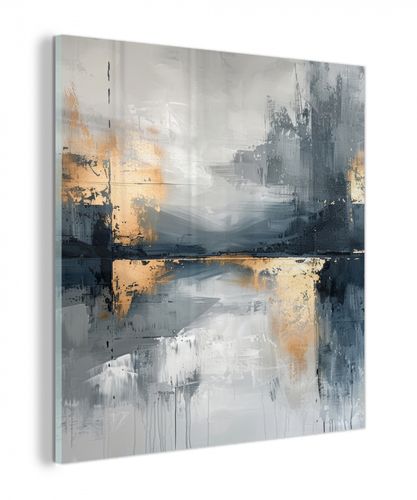 Kunst - Grijs - Goud - Abstract
