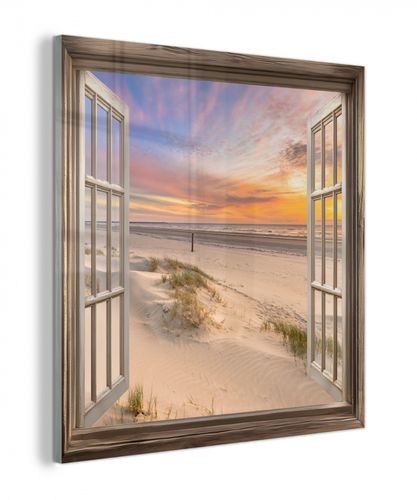 plexiglas 5mm - Doorkijk - Strand - Duinen - Natuur - Landschap