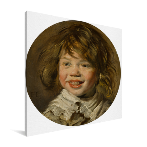Lachende jongen - Schilderij van Frans Hals Canvas