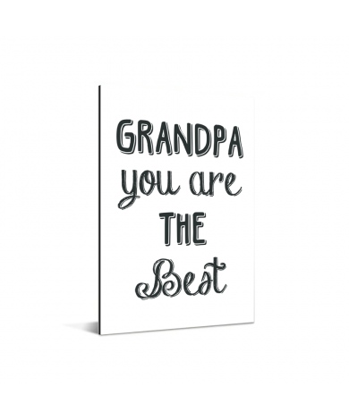 Vaderdag - Grandpa you are the best Aluminium