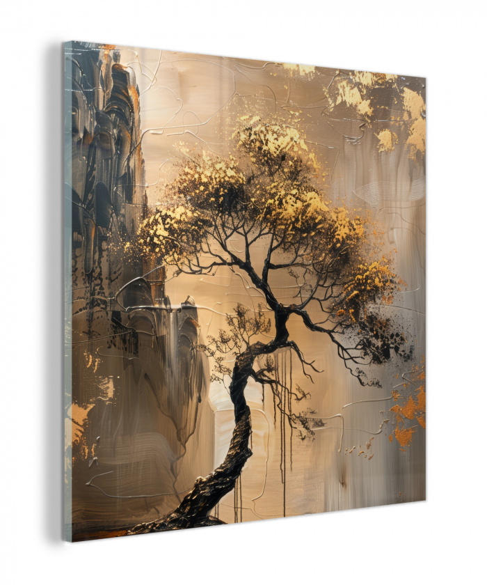 Boom - Goud - Landschap - Verf plexiglas 5mm klein -z3d