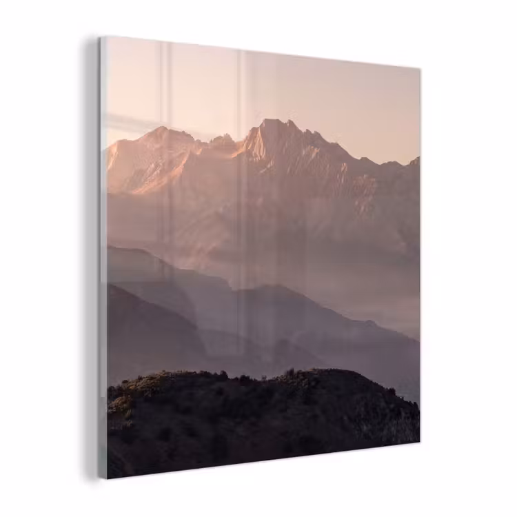 Glas schilderij - Panorama - Landschap - Bergen — 1