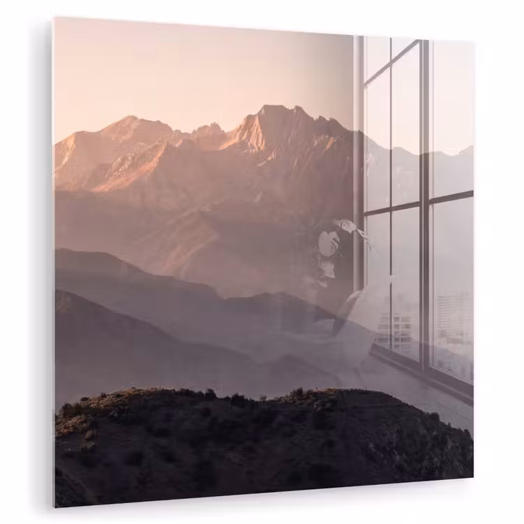 Glas schilderij - Panorama - Landschap - Bergen — 3