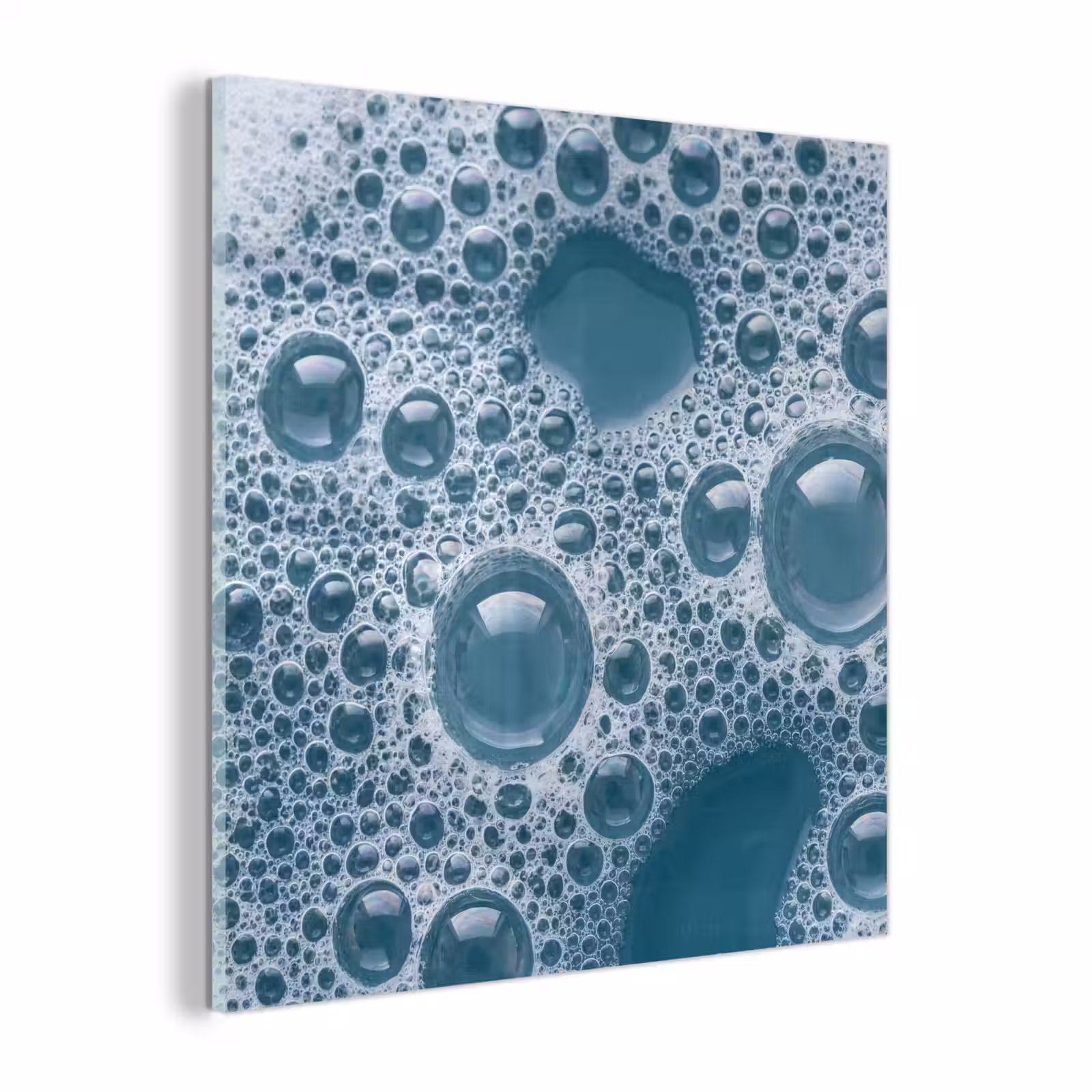 Glas schilderij - Schuim - Water - Textuur — 1