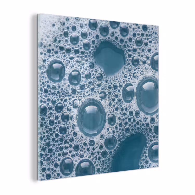 Glas schilderij - Schuim - Water - Textuur — 1