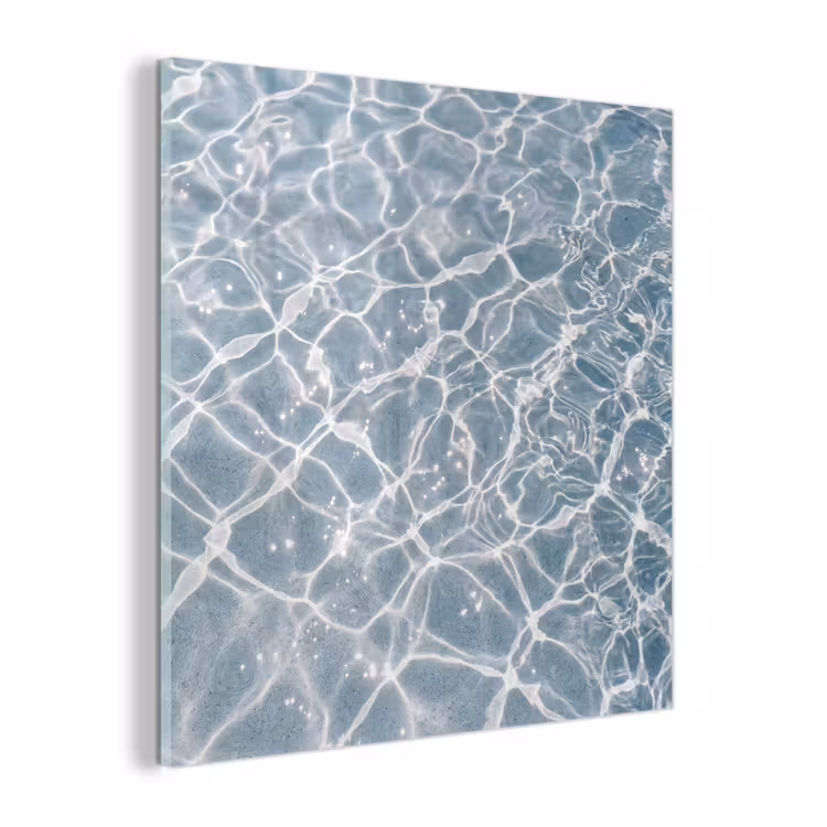 Glas schilderij - Water - Reflectie - Zonlicht — 1