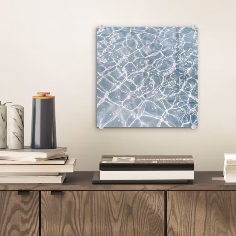Glas schilderij - Water - Reflectie - Zonlicht — 2