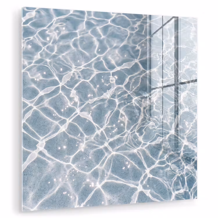 Glas schilderij - Water - Reflectie - Zonlicht — 3