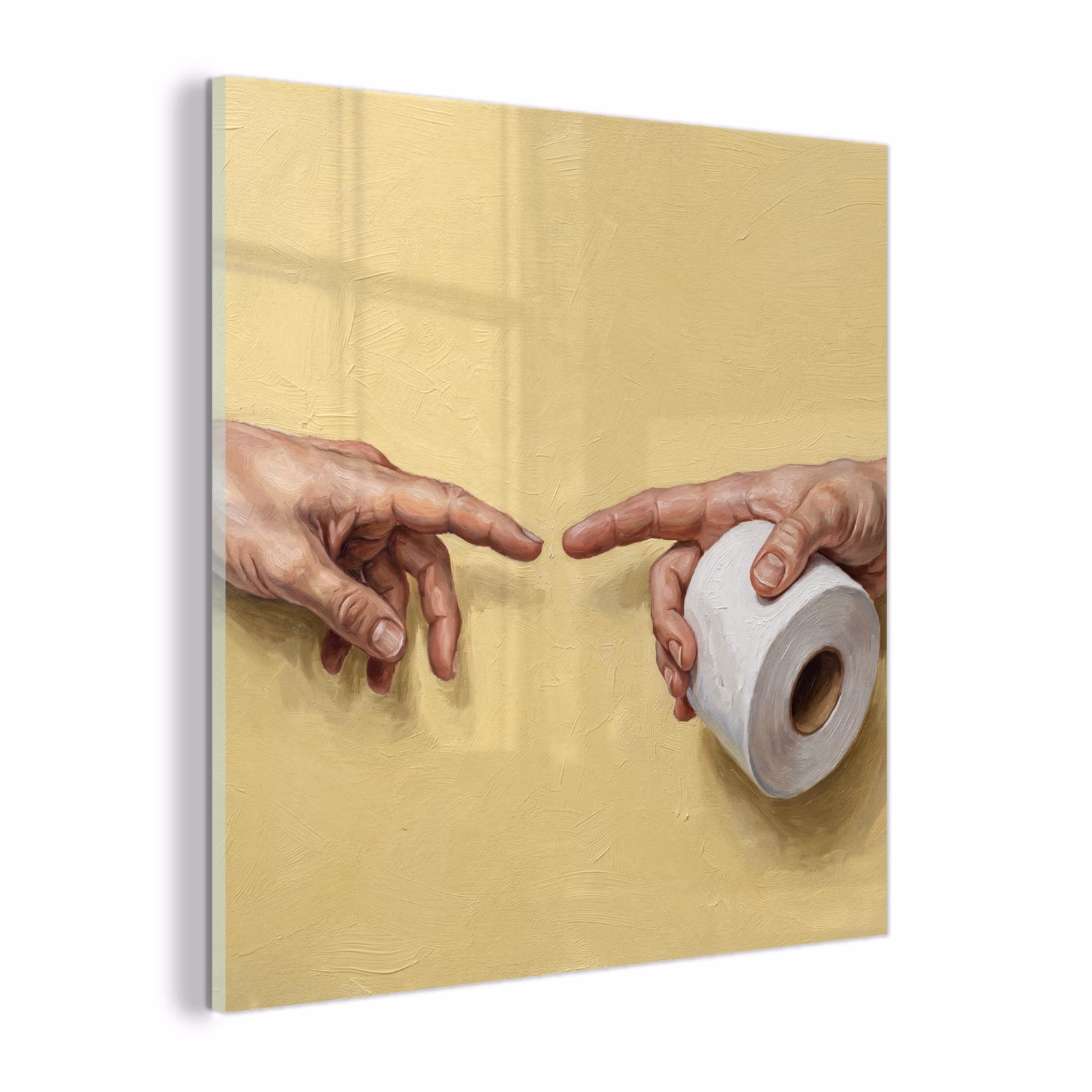 Glas schilderij - Klassiek - Kunst - Humor — 1