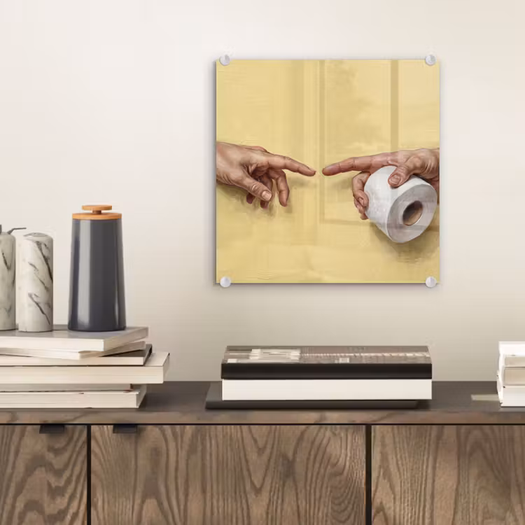 Glas schilderij - Klassiek - Kunst - Humor — 2