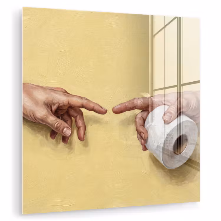 Glas schilderij - Klassiek - Kunst - Humor — 3