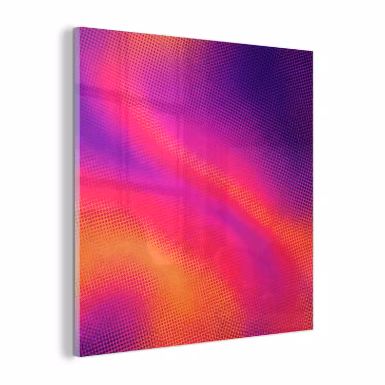 Glas schilderij - Abstract - Patroon - Kleurverloop — 1