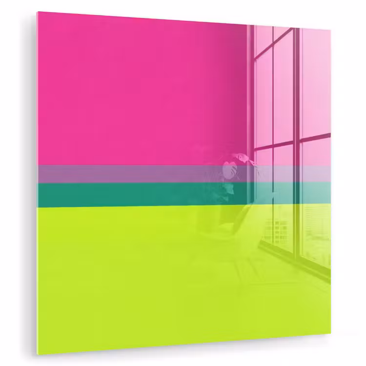 Glas schilderij - Strepen - Modern - Kleurrijk — 3