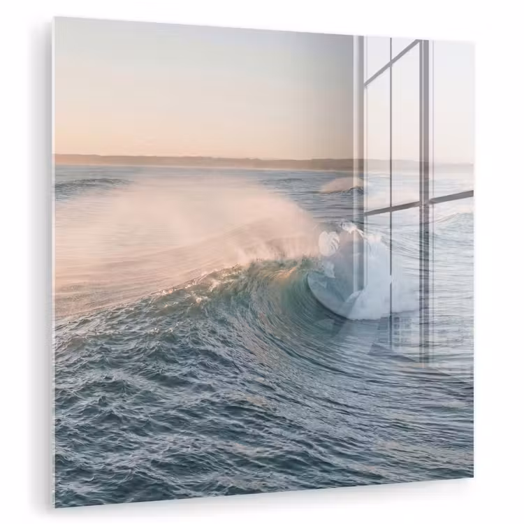 Glas schilderij - Golf - Zee - Water — 3