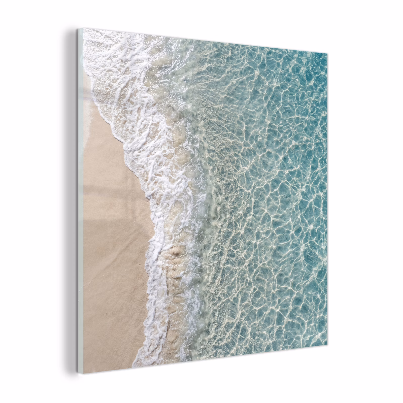 Glas schilderij - Kust - Zand - Blauw — 1