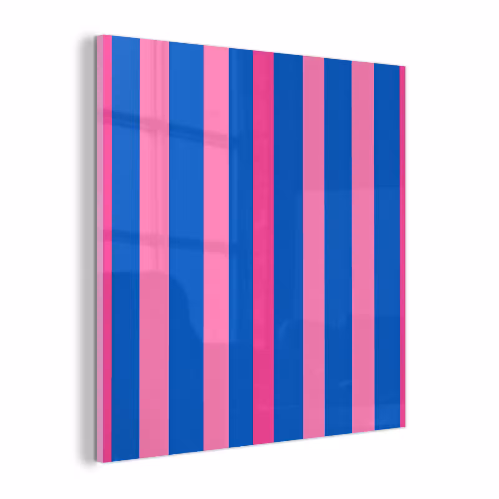 Glas schilderij - Modern - Optisch - Roze — 1