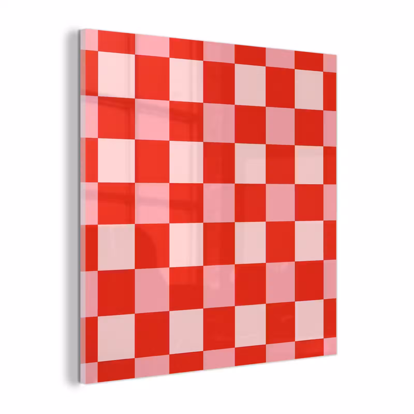 Glas schilderij - Vierkant - Klassiek - Rood — 1