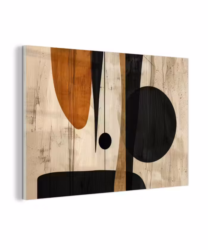 Glas schilderij - Abstract - Kunst - Vormen - Modern