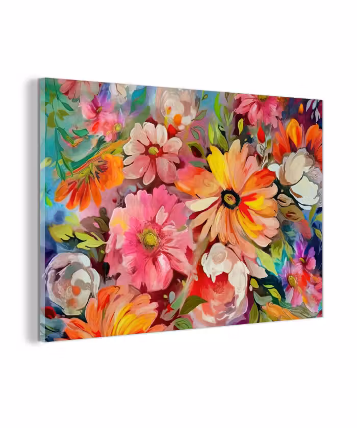 Glas schilderij - Bloemen - Kunst - Schilderij - Botanisch